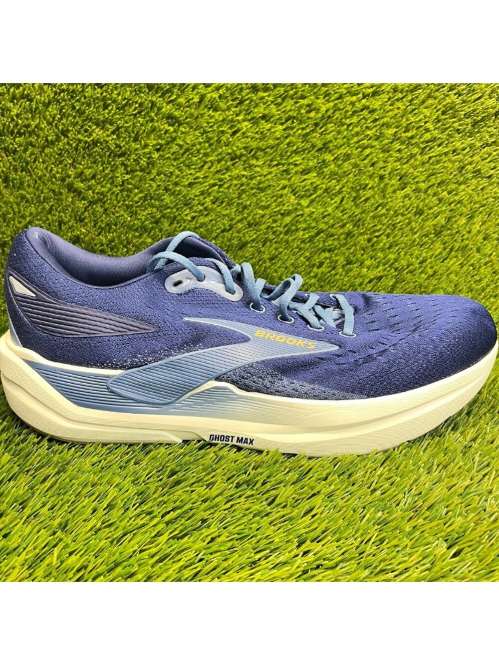 Brooks Ghost Max 3 Mens Size 14 Blue Athletic Running Walking Shoes Sneakers - Picture 1 of 10